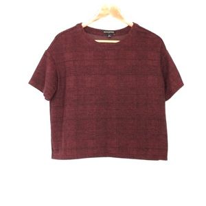 Banana Republic Burgundy Short Sleeve Top